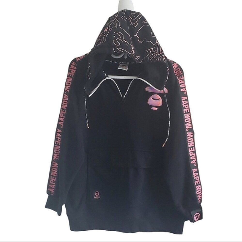 Aape by A Bathing Ape Graphic Anorak Hoodie Size XS